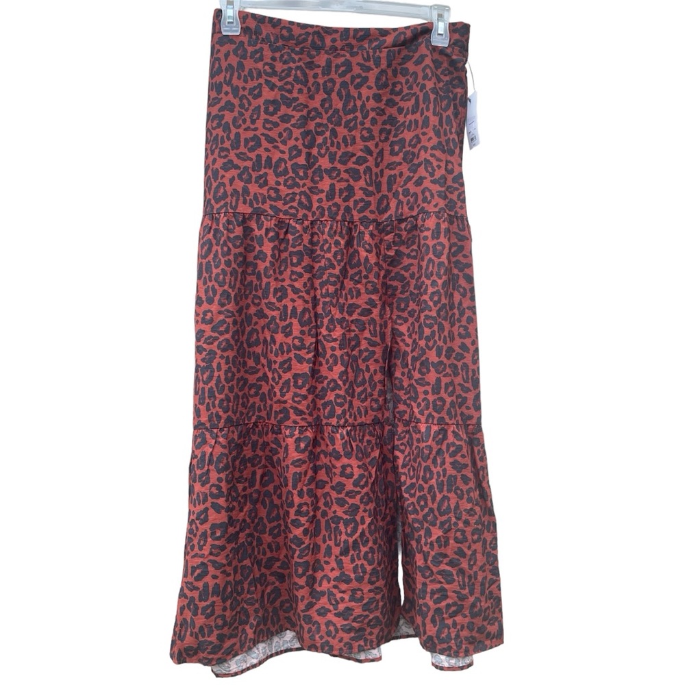 Nine West slit maxi skirt Leopard print